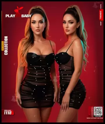 PlayBaby Lingerie  Short Evening Dress - Code ; 1118 