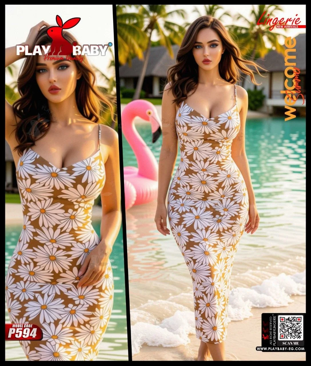 Play Baby Lingerie Dress Long Summer - CODE : P594