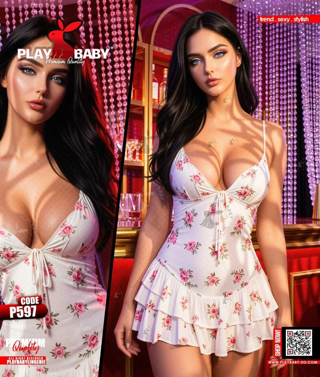 Play Baby Lingerie Mini Dress - CODE : p597
