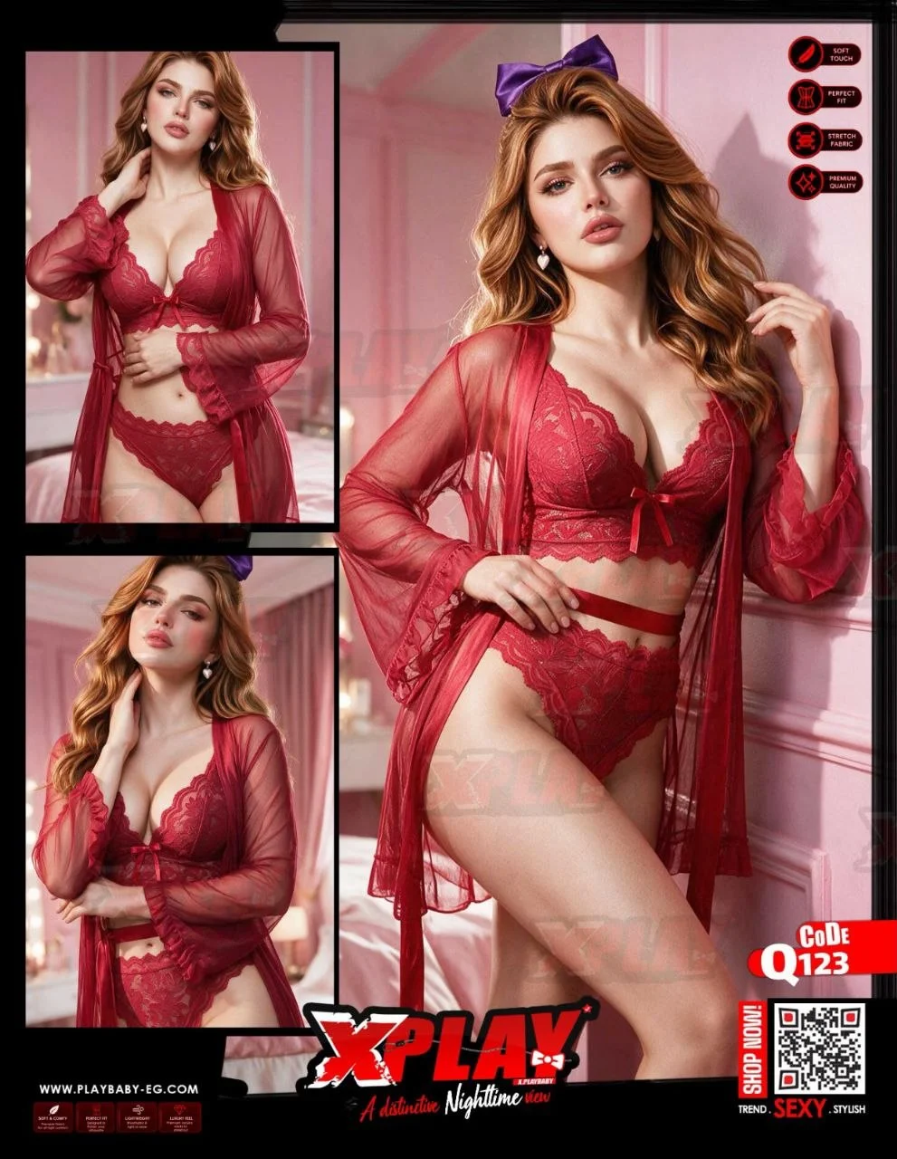 XPlay Lingerie Babydoll - CODE :Q123