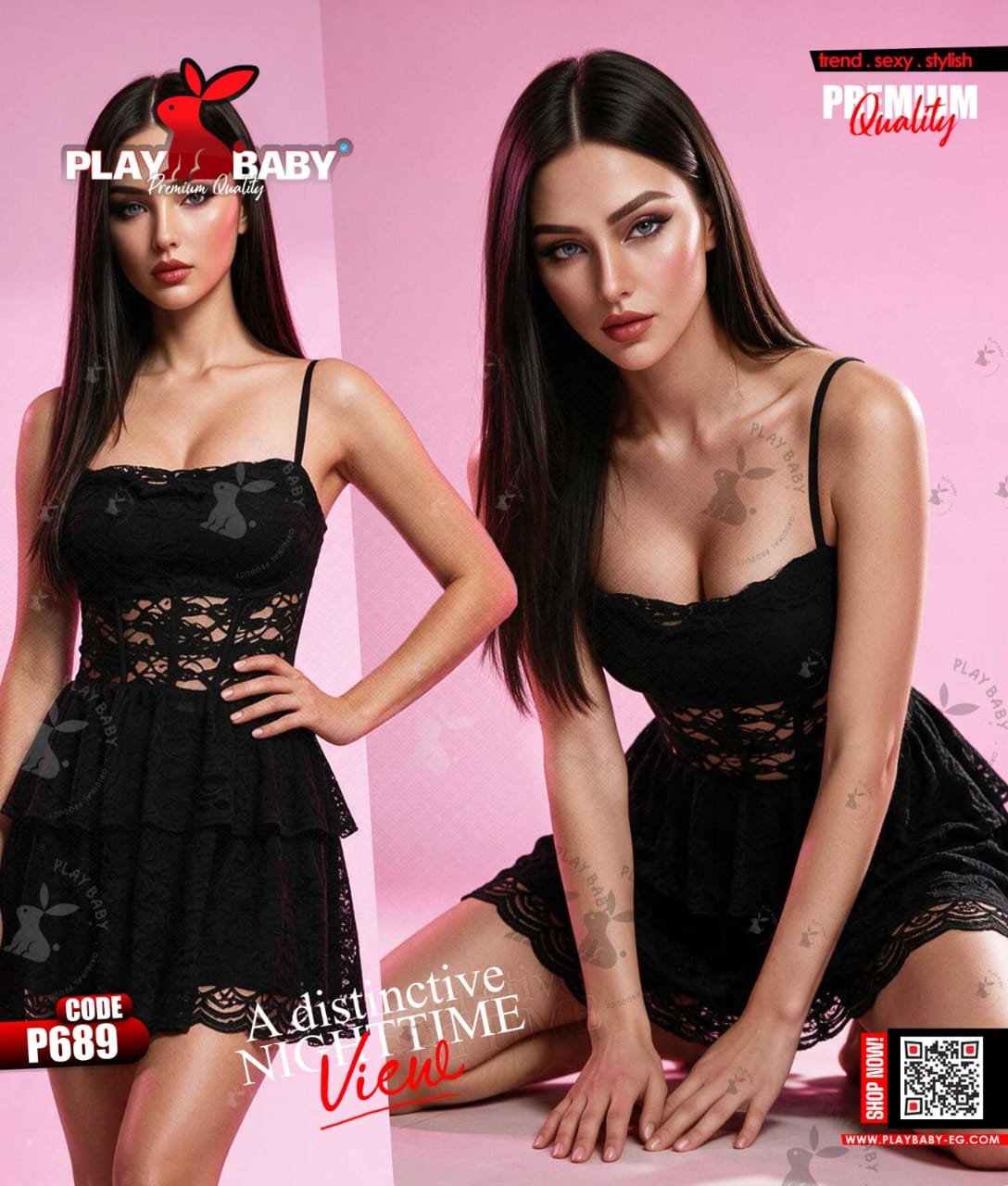 Play Baby Lingerie Mini Dress - CODE : P689